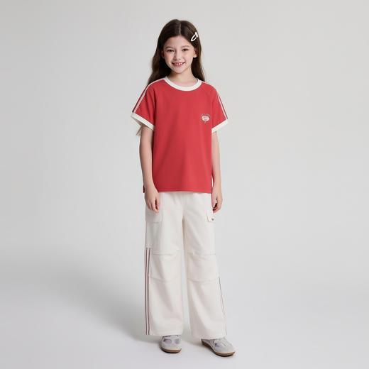 笛莎Deesha 2026年夏季新款中童女童休闲伞兵裤裤子  预售 预计4月6日发货 商品图2