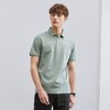 柒牌含桑蚕丝短袖Polo衫男夏季新款凉感百搭舒适男士翻领T恤	124T70590 商品缩略图3