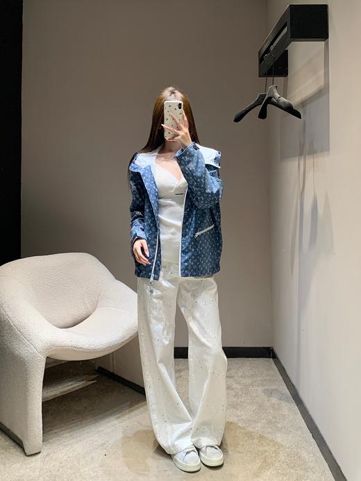 驴家 26Ss早春新款 老花印花连帽风衣外套（MM） 商品图3