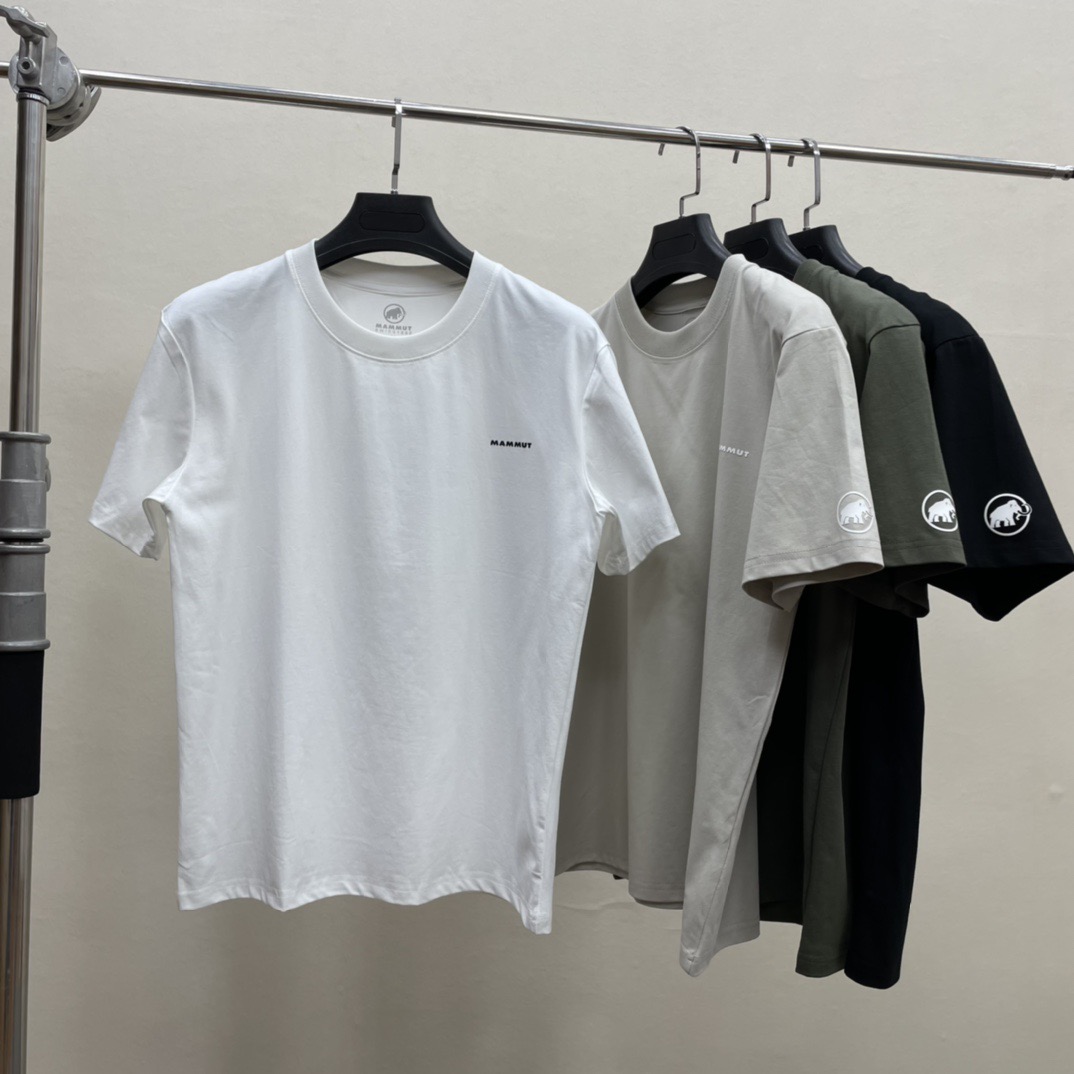 点此购买 猛犸象春夏季男士简约百搭休闲运动冰瓷棉凉感短袖T恤 yh 343408