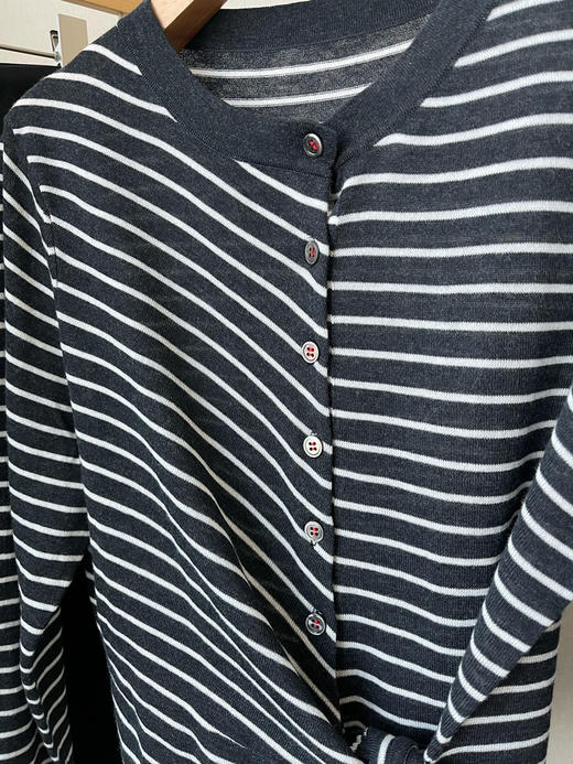 【防晒凉感】噢蜜ooomeooo多功能条纹开衫 商品图11