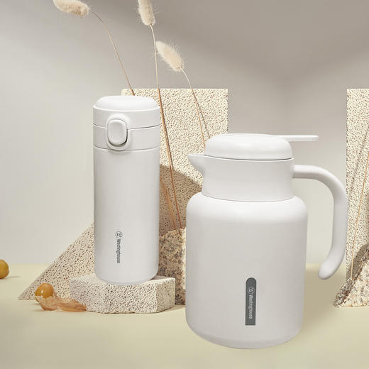 西屋 暖意随行保温套装保温杯350mL 保温壶1200mL WB3512-CNW 商品图0