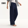 商场同款|森马休闲裤女夏季中缝阔腿裤2026新款简约风百搭拖地裤 商品缩略图1
