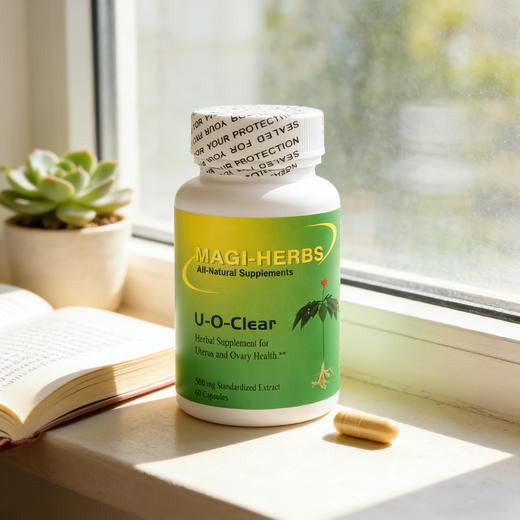 美国Magi-herbs宫巢清U-O-Clear胶囊 60粒 女性卵巢子宫养护 商品图5