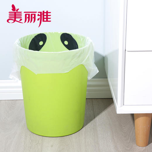 美丽雅 熊猫背心袋8号绿色-中号40只*2 HC69442 商品图4