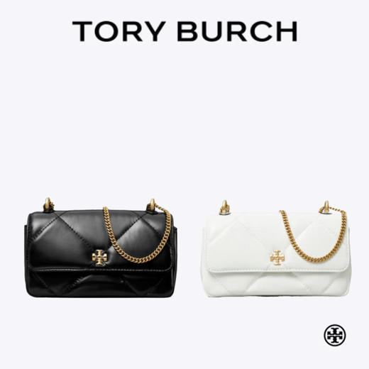 【明星同款】ToryBurch/汤丽柏琦 香港直邮 KIR迷你菱格纹翻盖肩背包女包154710  清关约7个工作日-w 商品图1