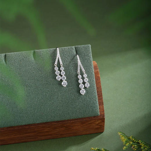 子佩集【露华清韵】银S925耳环【Z22279】时尚双流苏时尚2602 商品图1