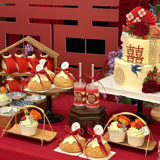 中式订婚宴甜品台 商品图2