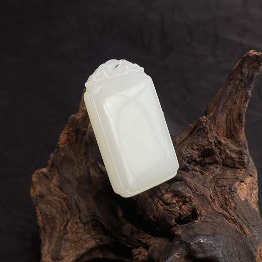 【快抱】【于田产和田玉于田料羊脂白无事牌F52837 】出证书，发货1~5天，48小时鉴赏期 商品图2