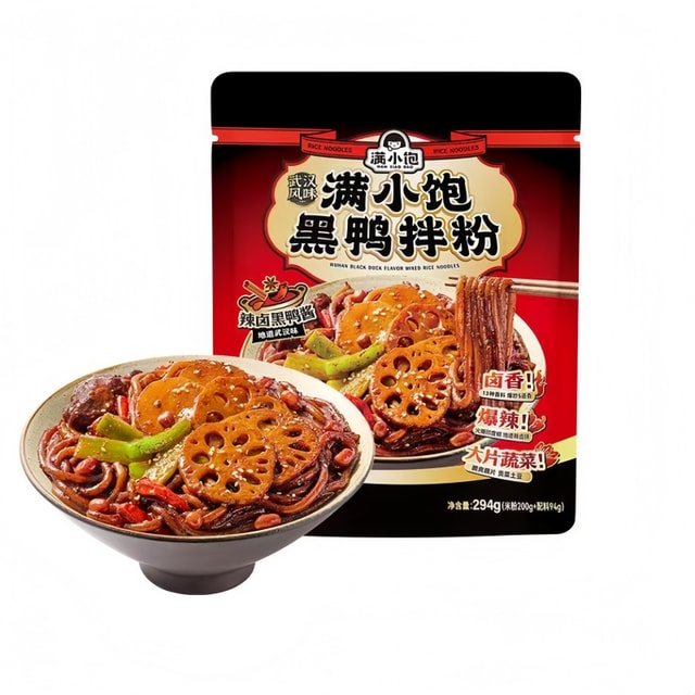 满小饱 黑鸭拌粉 294g/袋
