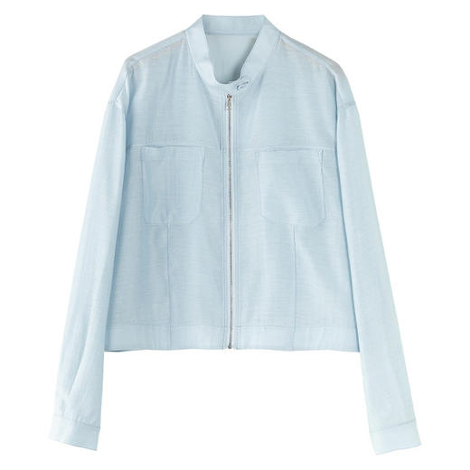 「高货xg」全新升级【铂金会员257/天猫349/差价92】(75416)洛诗琳天丝醋酸亚麻外套2026夏季新款休闲百搭轻薄夹克 商品图4