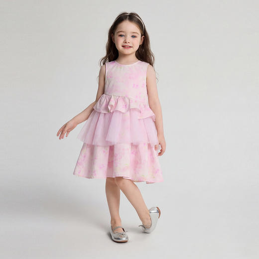 笛莎Deesha 2026年夏季新款小童女童F时尚出街连衣裙连衣裙 商品图2