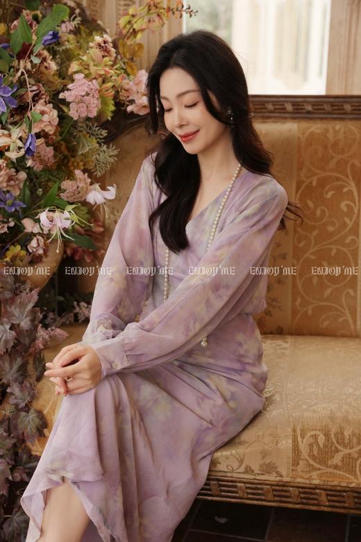 【门店同款】ENJOY夏季油画鸢尾连衣裙 170744176 商品图3
