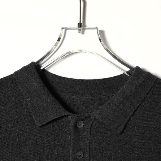 3601SDSA男装2026新款高贵轻奢老钱风纯色polo领针织短袖T恤百搭时尚 商品图3