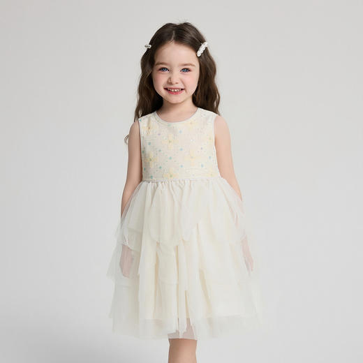 笛莎Deesha 2026年夏季新款小童女童P精致公主连衣裙连衣裙 商品图0