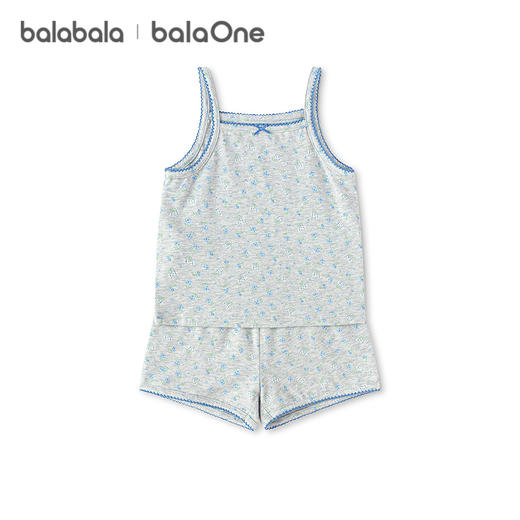 巴拉巴拉宝宝背心套装夏季空调服儿童睡衣小童女童家居服吊带无袖 商品图4