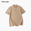 PINLI品立2026夏季新款纯色百搭款纽扣领短袖POLO衫男士上衣体恤GD262112070 商品缩略图8