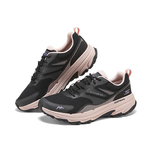 Skechers斯凯奇 女跑步鞋 129533C-BKPK 商品图0