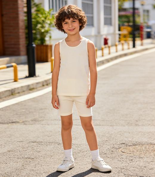 【天丝棉】儿童背心，吸湿排汗，5A抗菌，透气性佳，莱赛尔+棉+氨纶 3Z/27162V 商品图4