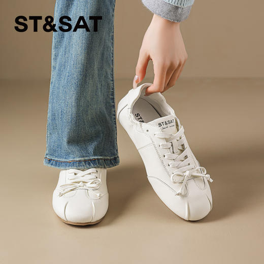 星期六26春新款时髦百搭舒适软底德训鞋SSE1112C6W 商品图6