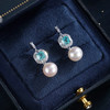子佩集【优雅蓝调】银S925珍珠惜王妃耳钉【EM3061-XF】8.5mm珠蓝方块2601 商品缩略图0