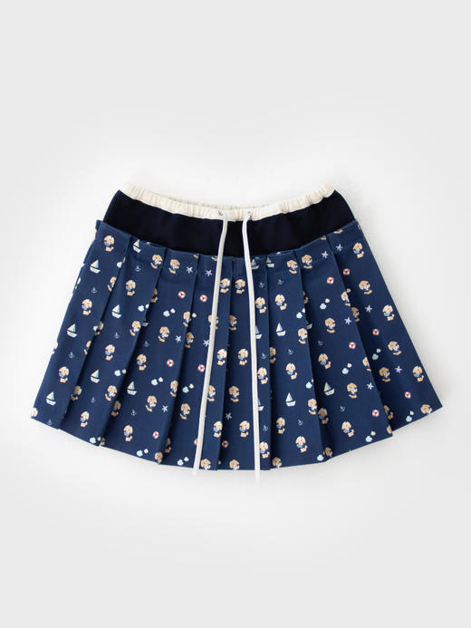 Kaiy Xiao 航海歌谣 满铺海军小兔 百褶裙 商品图3