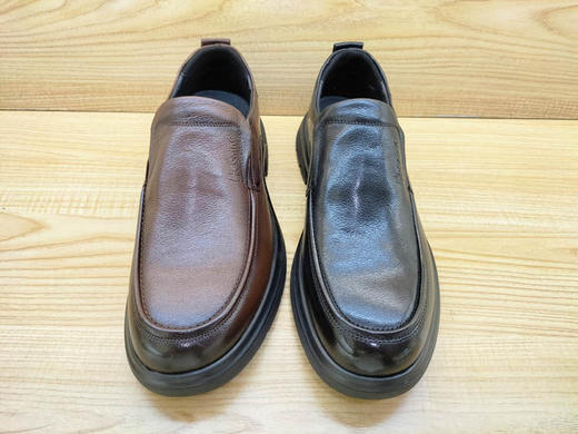 豪行正品13339701纯牛皮商务休闲皮鞋平底男单鞋 商品图4