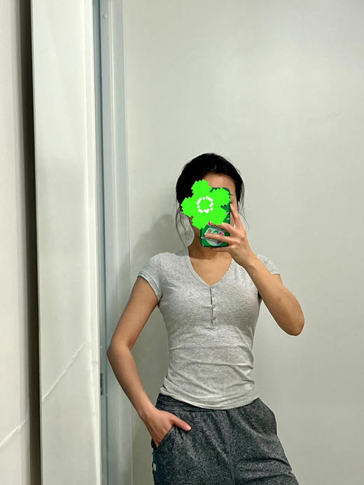 【秒杀价已调 直接拍】保守MM入大一码 不短 new vintage 好经典的百搭 美式复古亨利T恤 商品图1