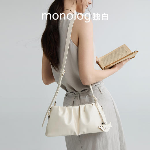 【新品首发】独白X卡拉羊云朵法棍单肩斜挎包日常通勤逛街D4203 商品图6