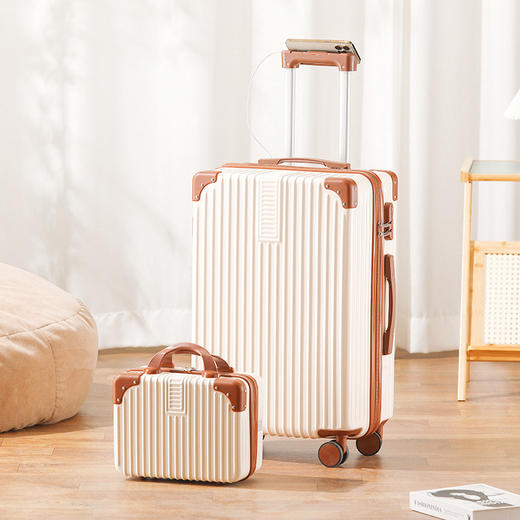 【新款多功能大容量行李箱】男女结实耐用旅行箱 万向轮拉杆箱密码箱子  商品图1