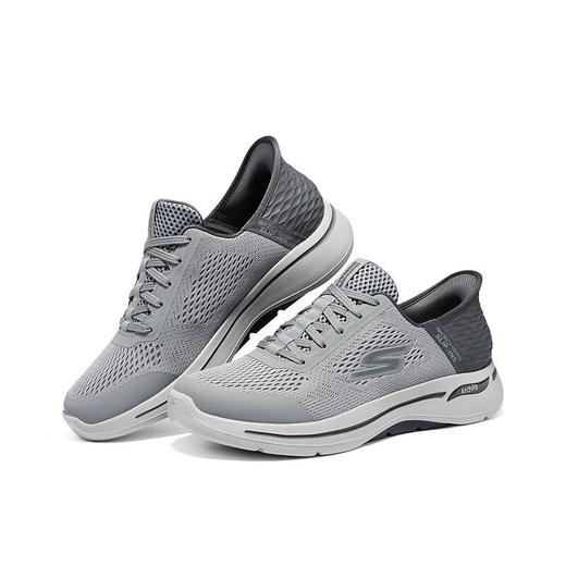 Skechers斯凯奇 男一脚蹬健步鞋 216258-GRY 商品图4
