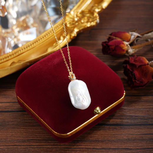 子佩集【冠冕女王】银S925珍珠惜王妃套链【P2063】14.5*20mm镀金巴洛克皇冠镀金2601 商品图1