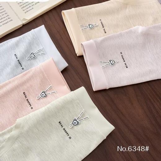 JHNY-6348#  【1条】中腰竹纤维彩纱舒适透气女士内裤10A纯棉抑菌底裆 商品图1