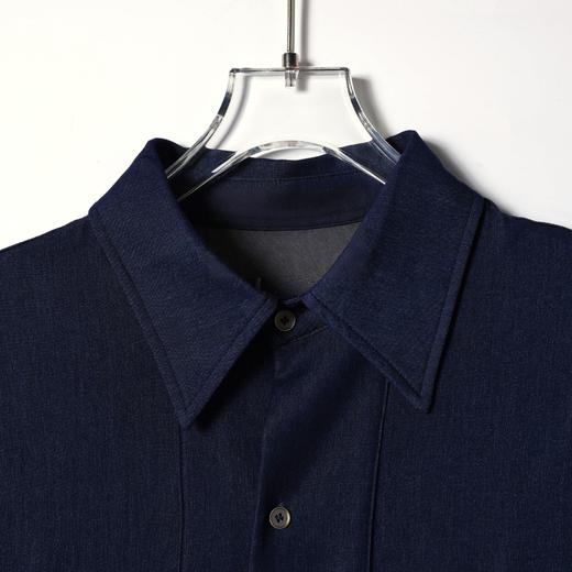 SDSA男装2026新款高贵轻奢极简风小众纯色短袖衬衫百搭时尚上衣 商品图2