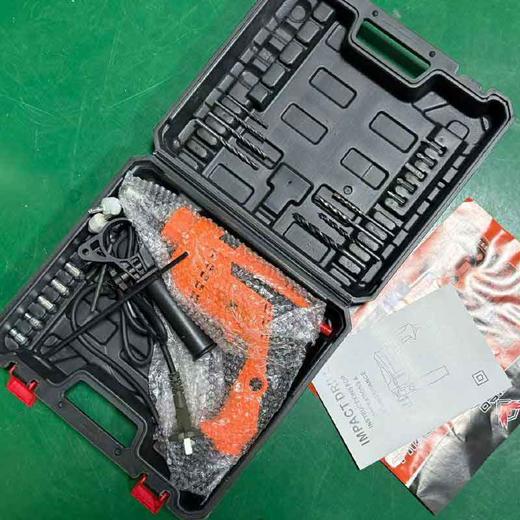 13冲击钻大功率家用手电钻多功能小型220v有线插带配件塑盒 商品图0