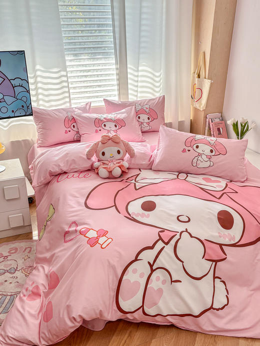 2026新款卡通全棉正版授权大版三丽鸥系列四件套 商品图1