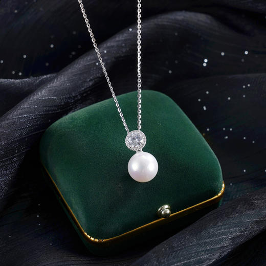 子佩集【如初珍爱】银S925珍珠惜王妃套链【P1903B】12mm珠双色圆形2601 商品图7