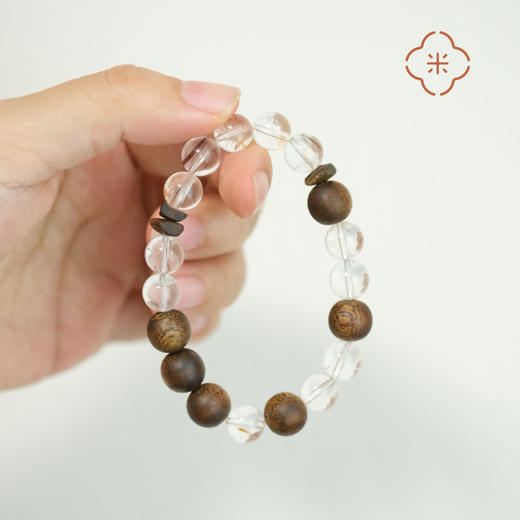 米马饰物 红发水晶奇楠沉香手串 心里住着一团火 商品图0