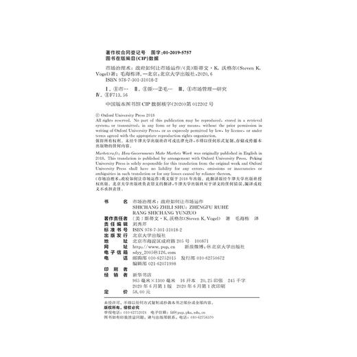 市场治理术 如何让市场运作 北京大学出版社 商品图2