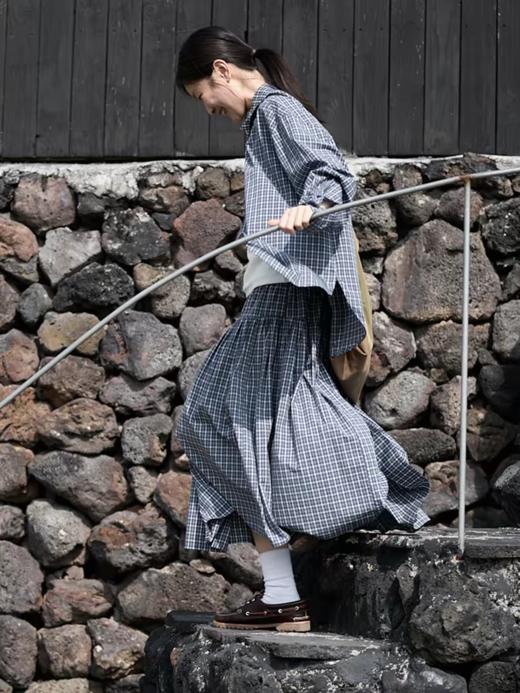 步履不停/6A11304C/复古格纹衬衫 商品图0