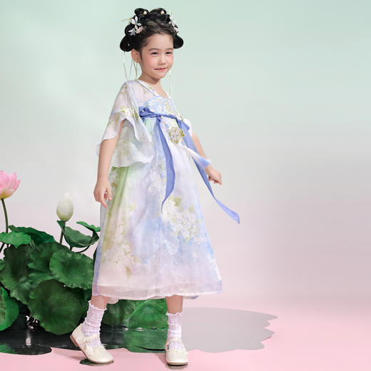 笛莎Deesha 2026年夏季新款观山见女童连衣裙 商品图1