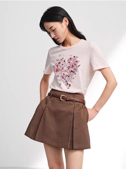 雅y同款 自带浪漫滤镜的爱心花簇 T 恤 商品图5