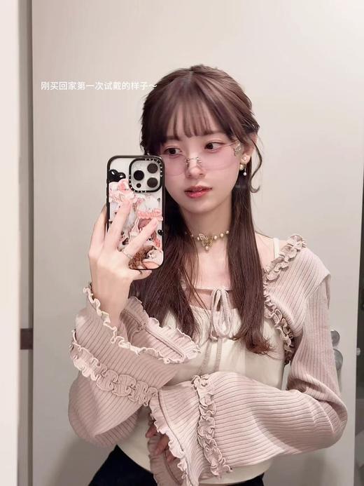 缪缪 江疏影 张元英同款无框太阳眼镜 窄版A51 商品图12