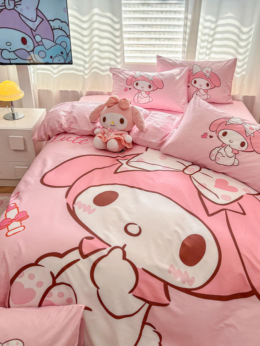 2026新款卡通全棉正版授权大版三丽鸥系列四件套 商品图2