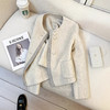 【清风外衣】韩系春季！2026新款燕麦色小香风羊毛双面呢短款外套女时尚高级上衣！ 商品缩略图3