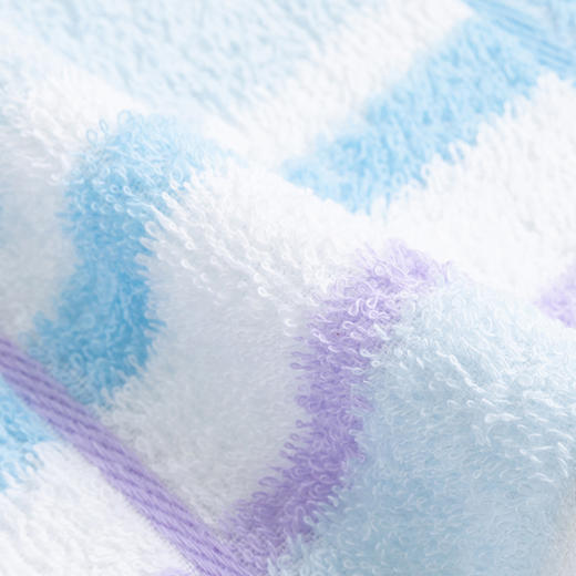 414萃众 全棉彩条毛巾2条装 1225LF 商品图3