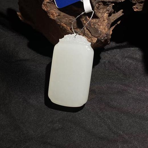 【快抱】【于田产和田玉于田料白玉无事牌 35*19】出证书，发货1~5天，48小时鉴赏期 商品图0