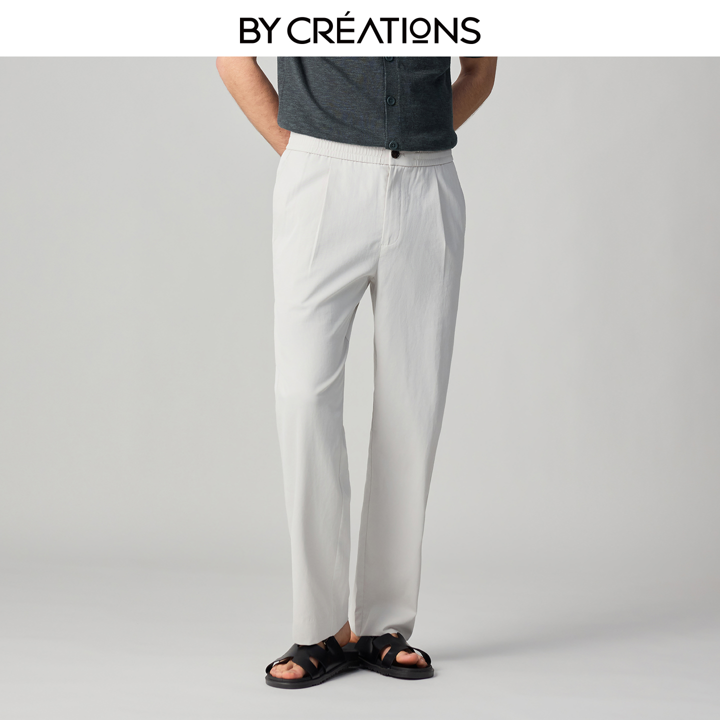 棉麻高腰休闲裤