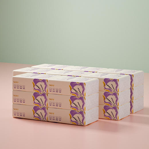 蓝漂 幽兰系列抽纸318张24包装 6922454360148-24 商品图4