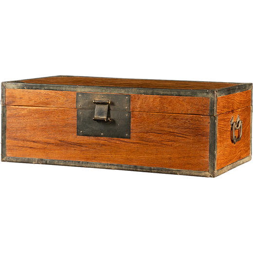 清早期 黄花梨铜包角独板文房箱 商品图5